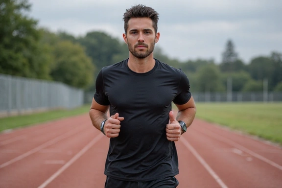 Foto di Paolo durante un allenamento sportivo